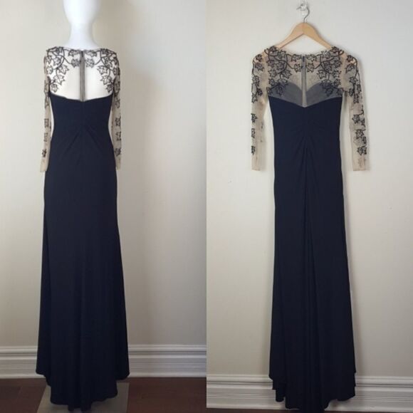 Coya Collection Maxi Front Slit Beaded Leaves - Picture 2 of 13